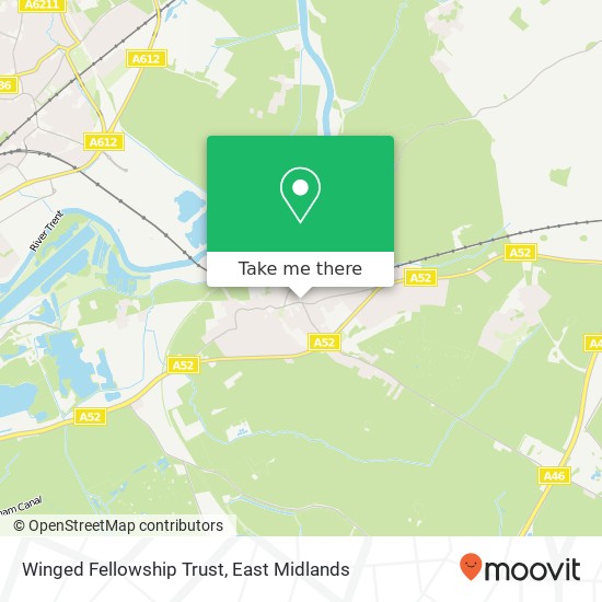 Winged Fellowship Trust map