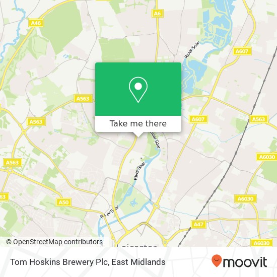 Tom Hoskins Brewery Plc map