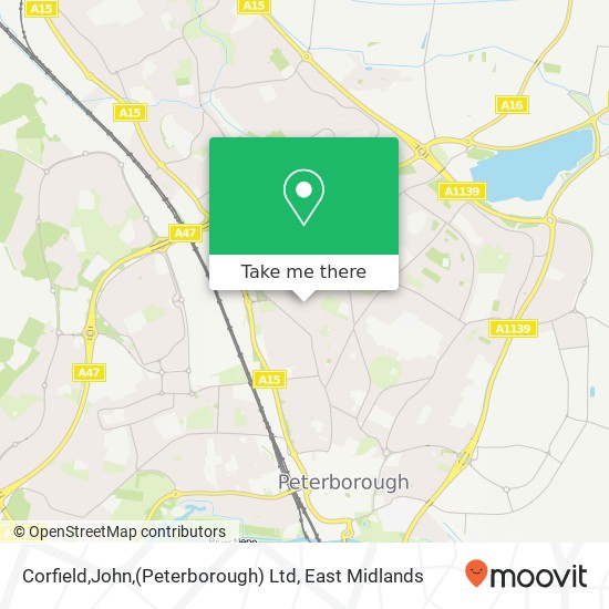 Corfield,John,(Peterborough) Ltd map
