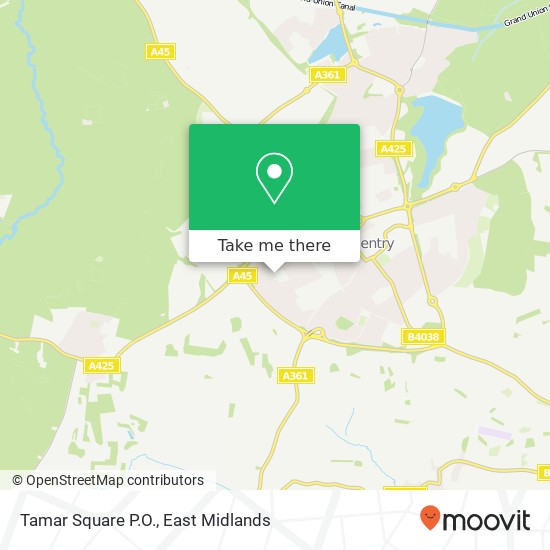 Tamar Square P.O. map