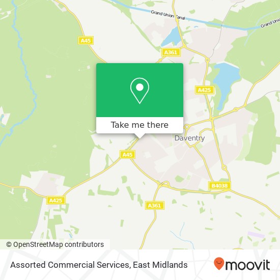 Assorted Commercial Services map