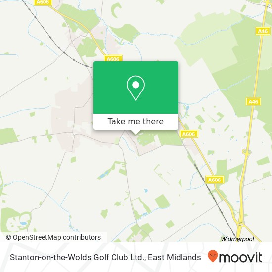 Stanton-on-the-Wolds Golf Club Ltd. map