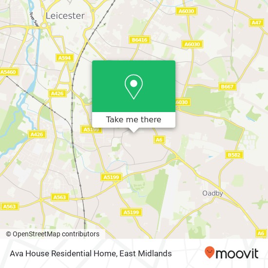 Ava House Residential Home map