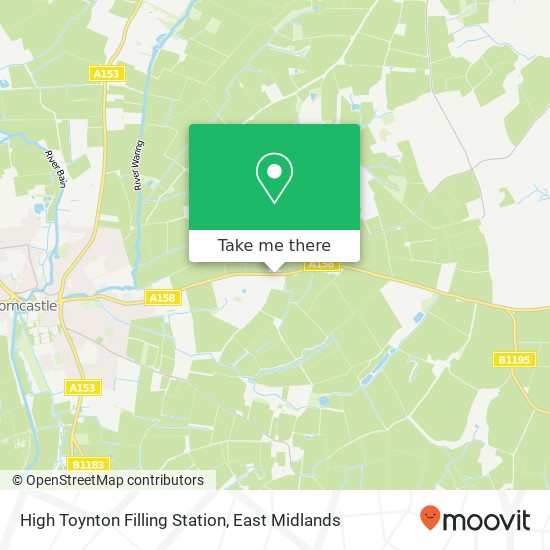 High Toynton Filling Station map