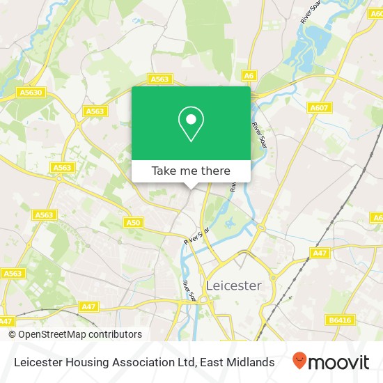 Leicester Housing Association Ltd map