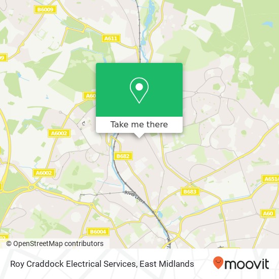 Roy Craddock Electrical Services map