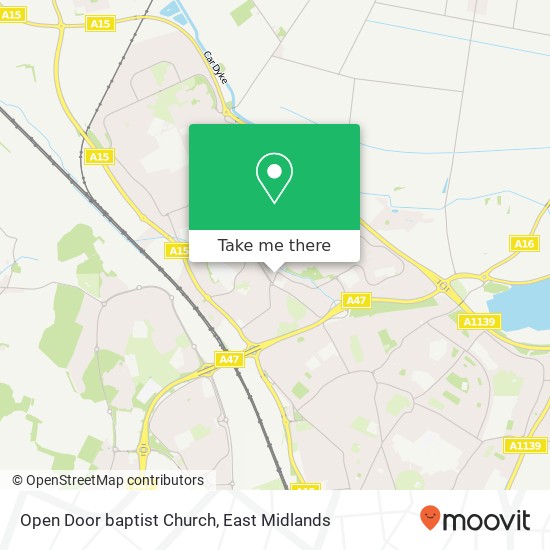 Open Door baptist Church map