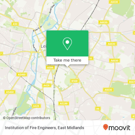 Institution of Fire Engineers map