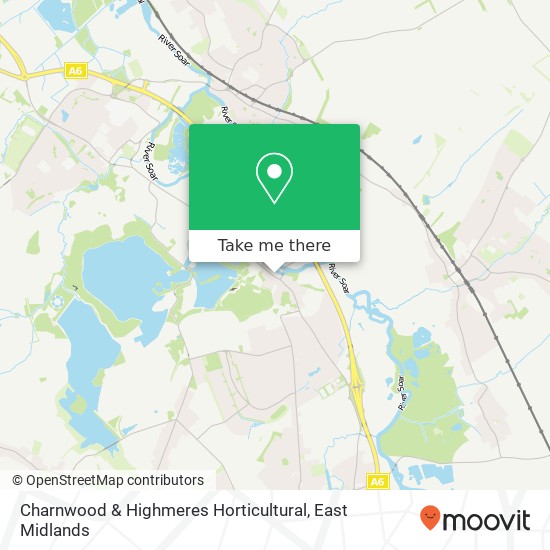 Charnwood & Highmeres Horticultural map