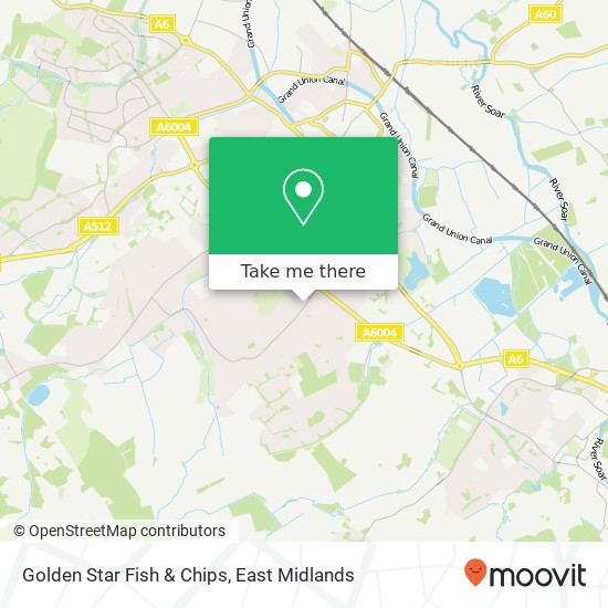Golden Star Fish & Chips map