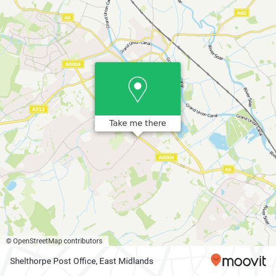 Shelthorpe Post Office map