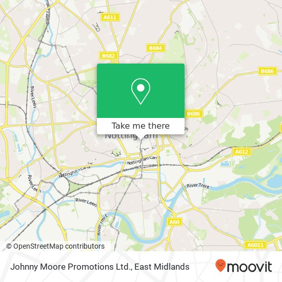 Johnny Moore Promotions Ltd. map