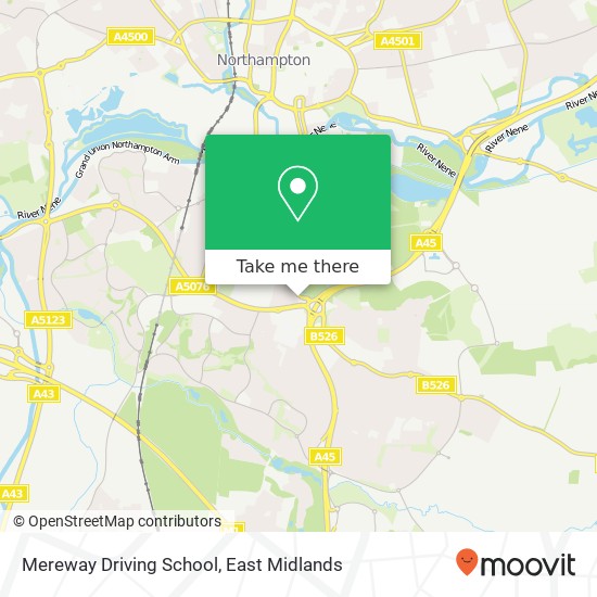 Mereway Driving School map