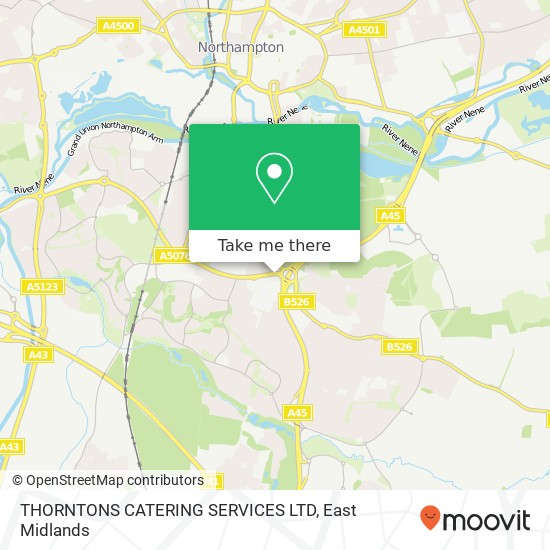 THORNTONS CATERING SERVICES LTD map