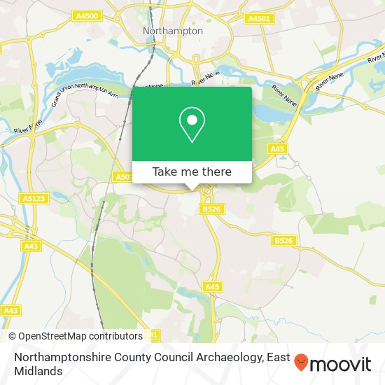 Northamptonshire County Council Archaeology map