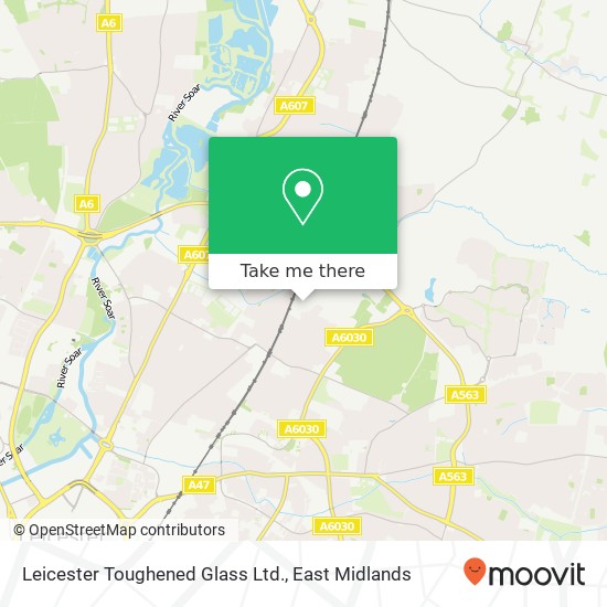 Leicester Toughened Glass Ltd. map