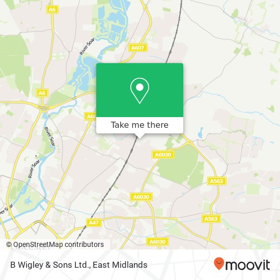 B Wigley & Sons Ltd. map