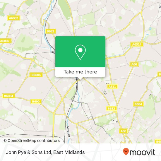 John Pye & Sons Ltd map