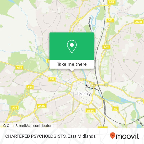 CHARTERED PSYCHOLOGISTS map