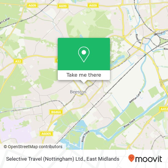 Selective Travel (Nottingham) Ltd. map
