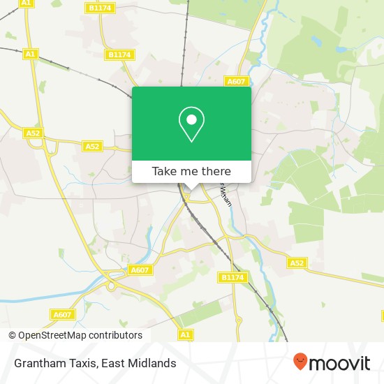 Grantham Taxis map