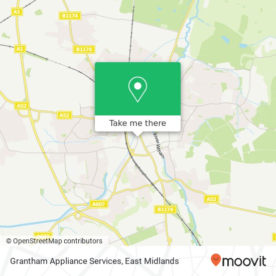 Grantham Appliance Services map