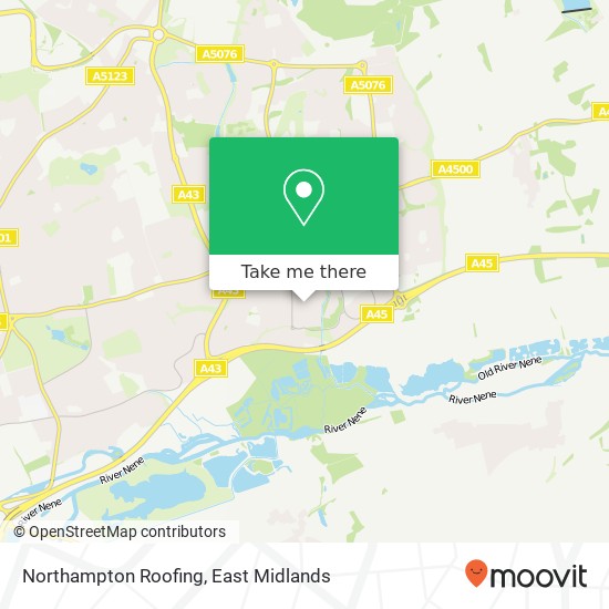 Northampton Roofing map