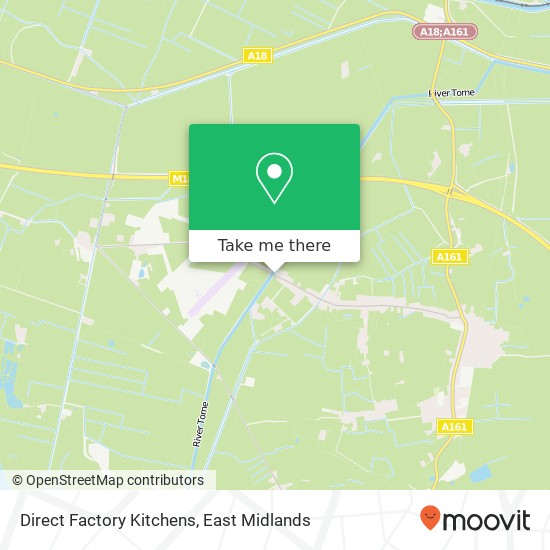 Direct Factory Kitchens map