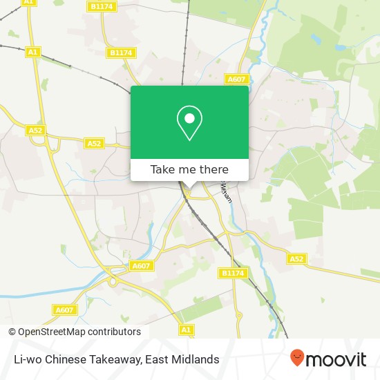 Li-wo Chinese Takeaway map