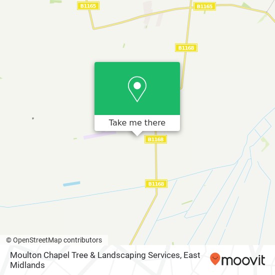 Moulton Chapel Tree & Landscaping Services map