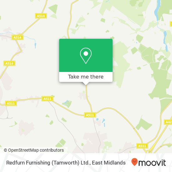 Redfurn Furnishing (Tamworth) Ltd. map