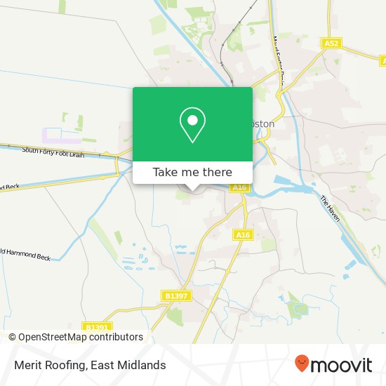 Merit Roofing map