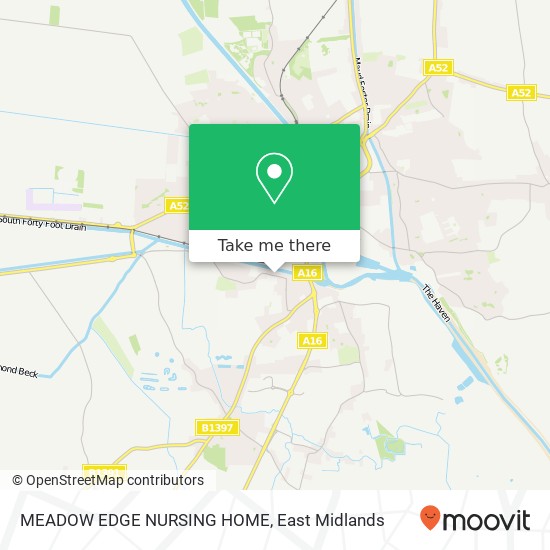MEADOW EDGE NURSING HOME map
