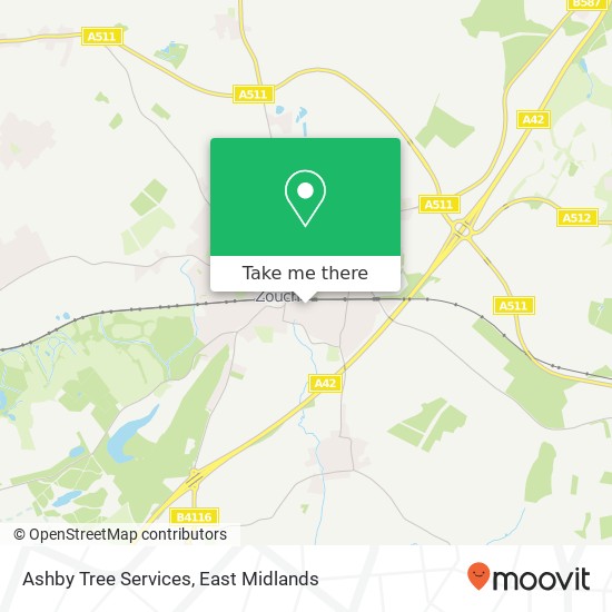 Ashby Tree Services map