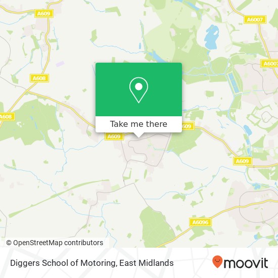 Diggers School of Motoring map