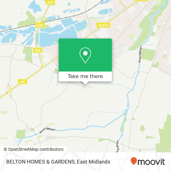BELTON HOMES & GARDENS map
