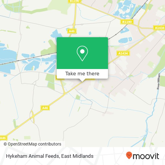 Hykeham Animal Feeds map