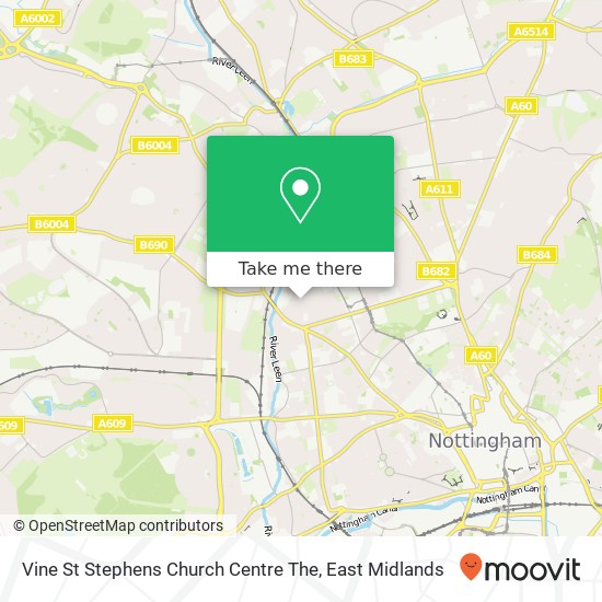 Vine St Stephens Church Centre The map