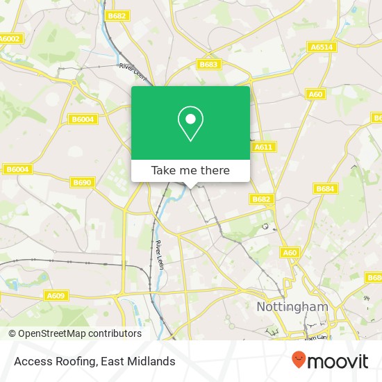 Access Roofing map