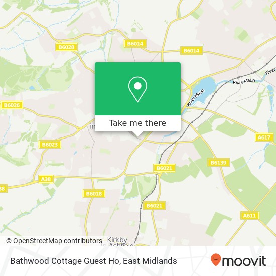 Bathwood Cottage Guest Ho map