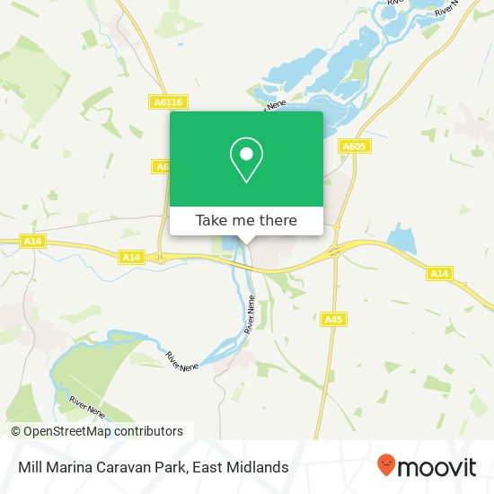 Mill Marina Caravan Park map