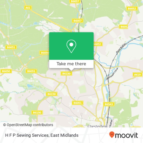 H F P Sewing Services map