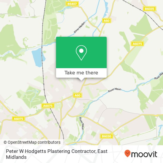 Peter W Hodgetts Plastering Contractor map
