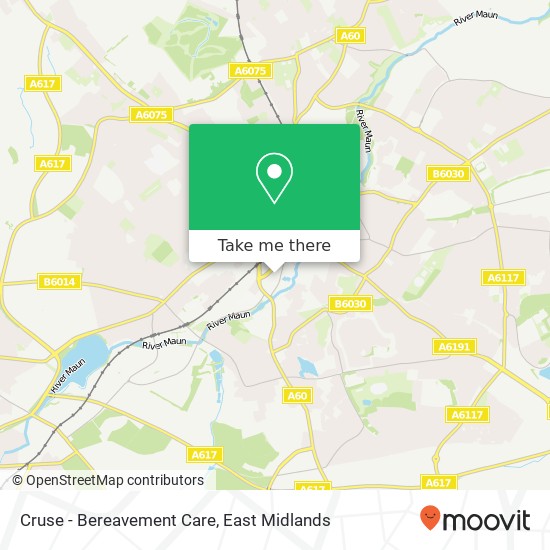 Cruse - Bereavement Care map