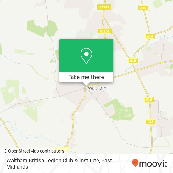 Waltham British Legion Club & Institute map