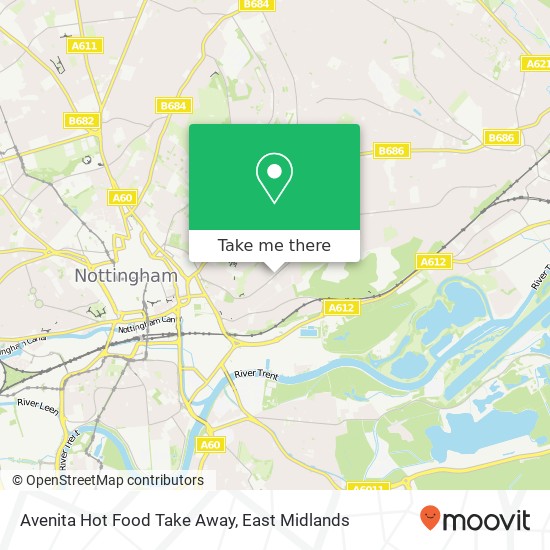 Avenita Hot Food Take Away map
