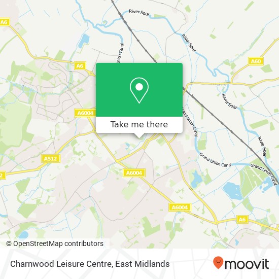 Charnwood Leisure Centre map