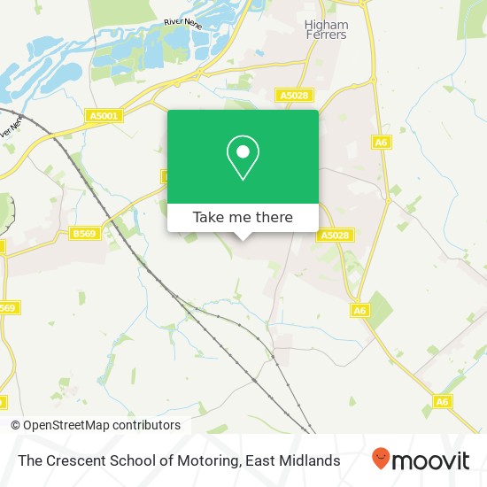 The Crescent School of Motoring map