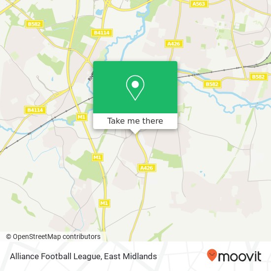 Alliance Football League map
