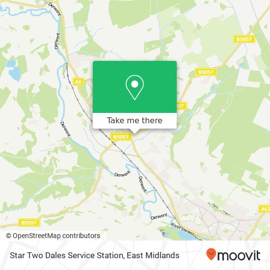 Star Two Dales Service Station map